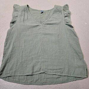 Old Navy Sleeveless Crinkle Gauze Top szL